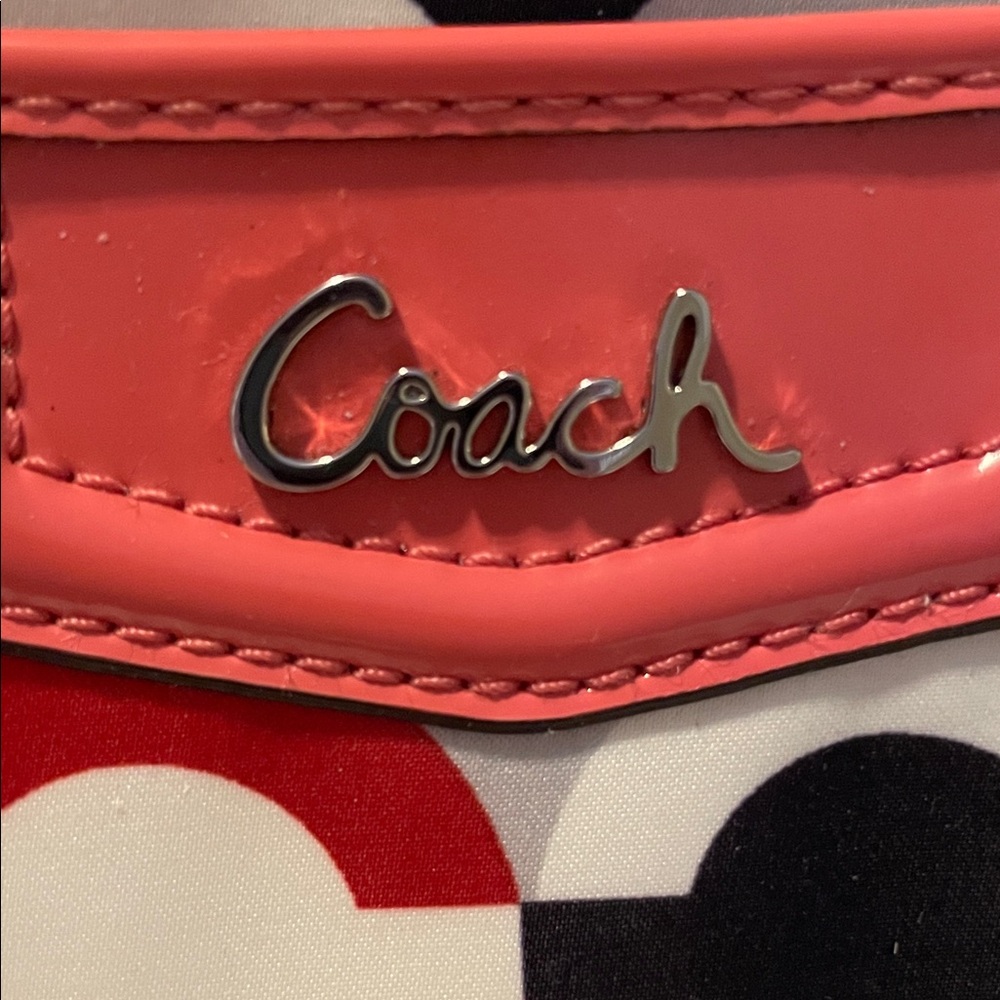 Coach Multicolor Scarf Patterned Clutch - image 3